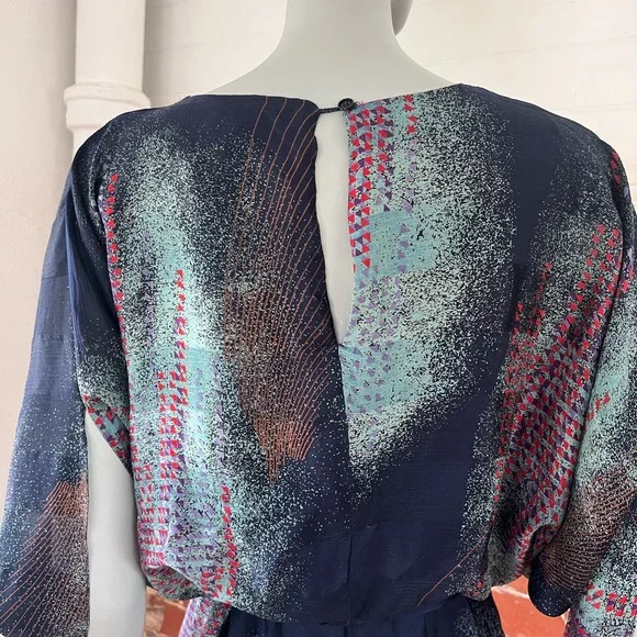 Vintage The Silk Farm 80’s Silk Midi Dress - Picture 9 of 16